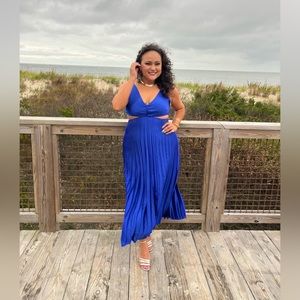 Sincerely Jules blue pleated dress